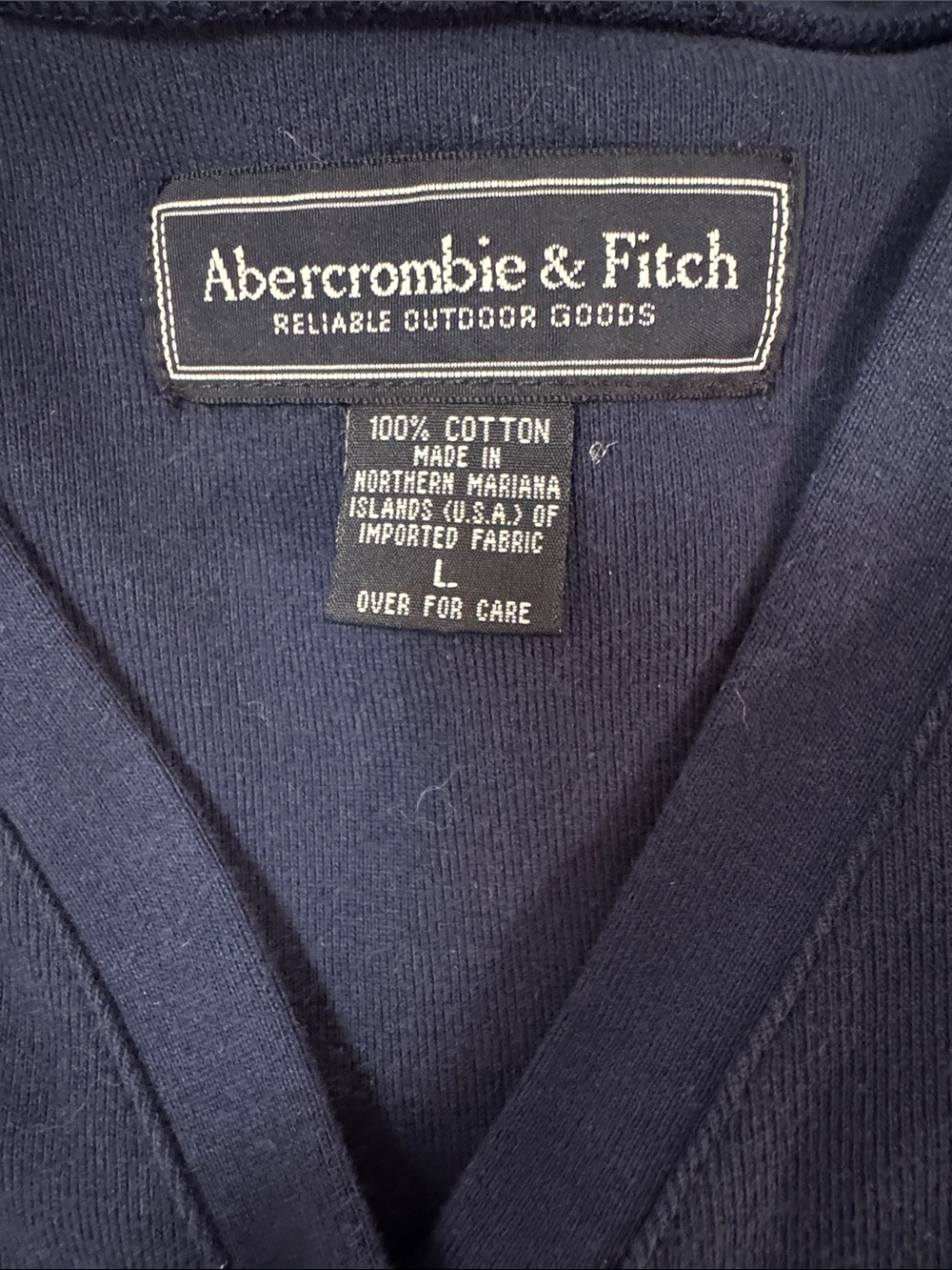 Abercrombie & Fitch Dark Navy Button Cardigan with Gold Buttons - Picture 2 of 2